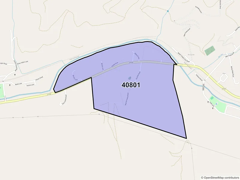 Map of Ages Brookside, Kentucky and ZIP codes
