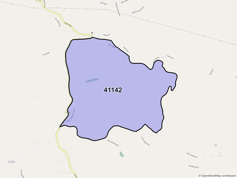 Map of Grahn, Kentucky and ZIP codes
