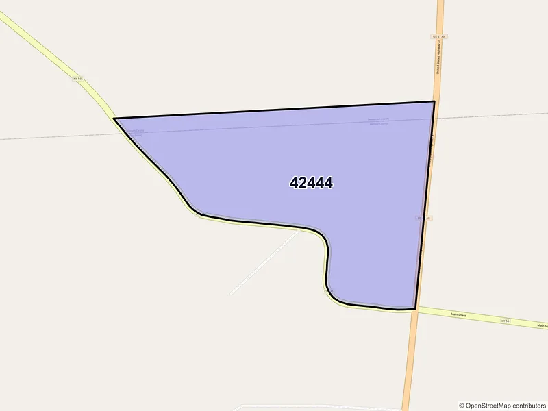 Map of Poole, Kentucky and ZIP codes