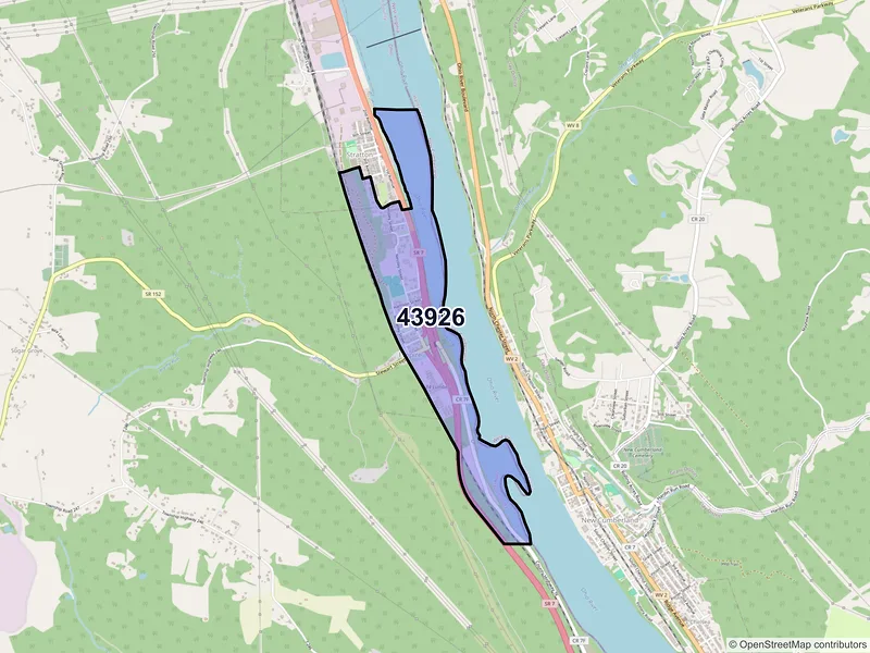 Map of Empire, Ohio and ZIP codes