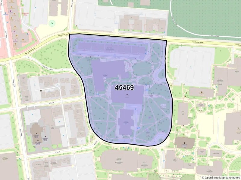 Map of ZIP Code 45469 — Dayton, OH