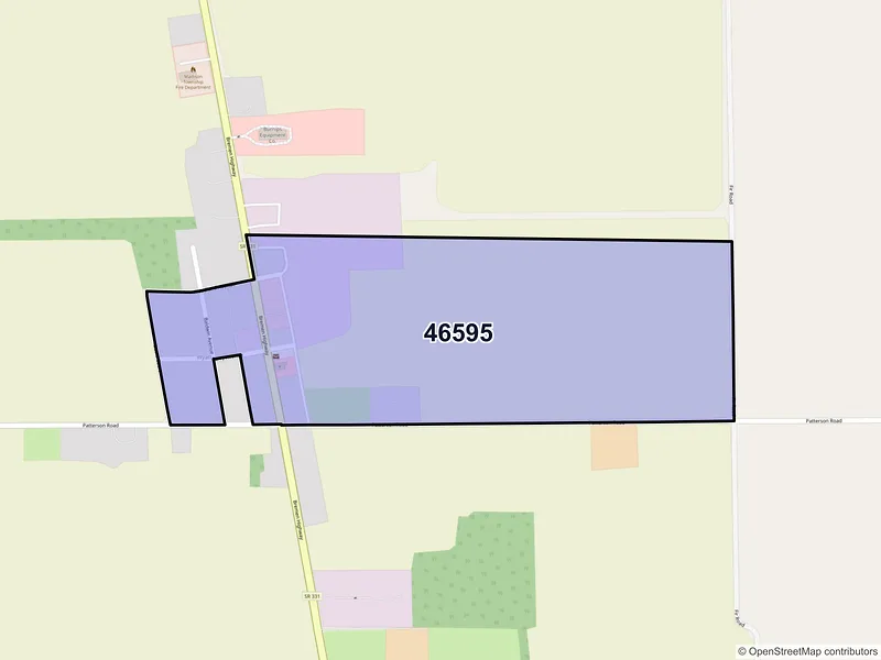 Map of Wyatt, Indiana and ZIP codes