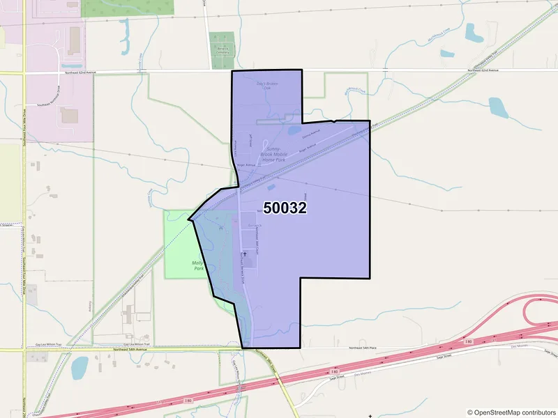 Map of Berwick, Iowa and ZIP codes