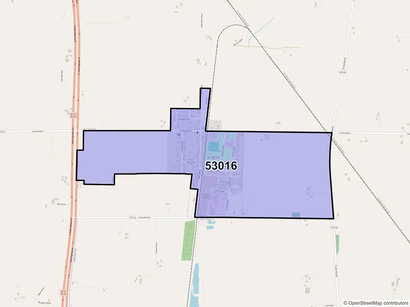 Map of Clyman, Wisconsin and ZIP codes