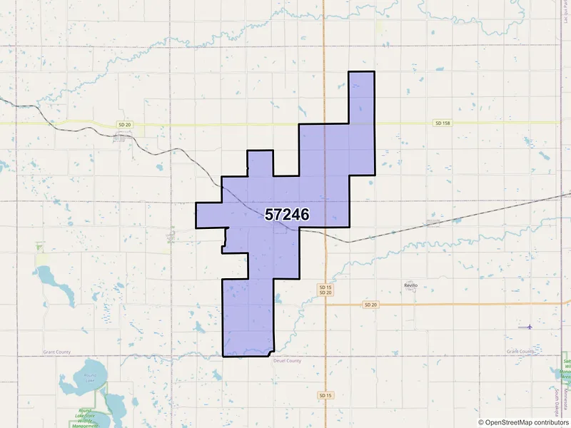 Map of Labolt, South Dakota and ZIP codes