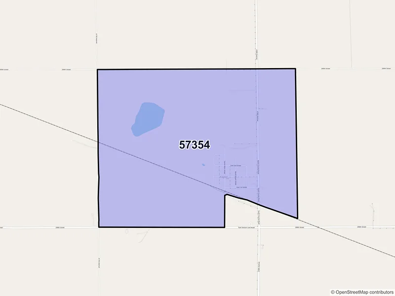 Map of Kaylor, South Dakota and ZIP codes