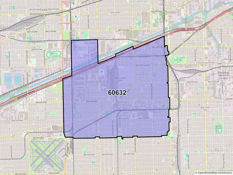 Map of ZIP Code 60632 — Chicago, IL