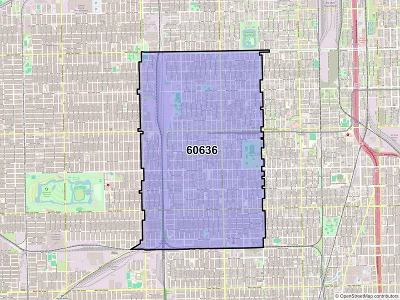 Map of ZIP Code 60636 — Chicago, IL