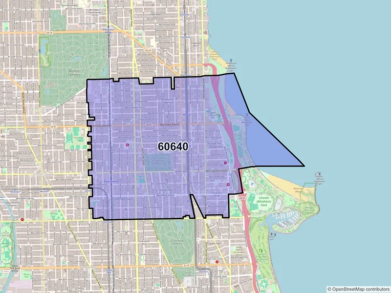 Map of ZIP Code 60640 — Chicago, IL