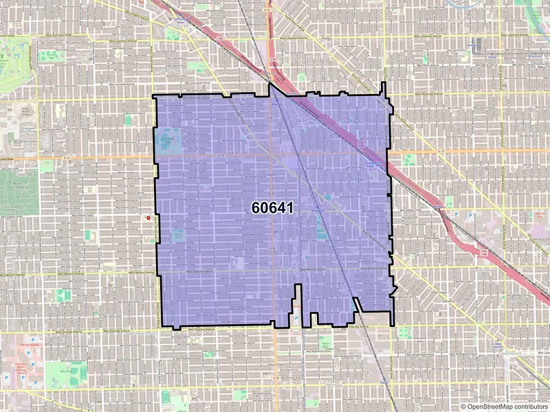 Map of ZIP Code 60641 — Chicago, IL