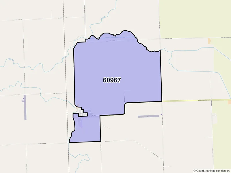 Map of Stockland, Illinois and ZIP codes