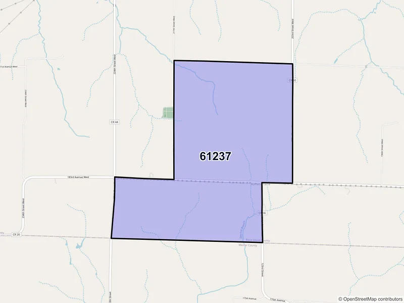 Map of Buffalo Prairie, Illinois and ZIP codes