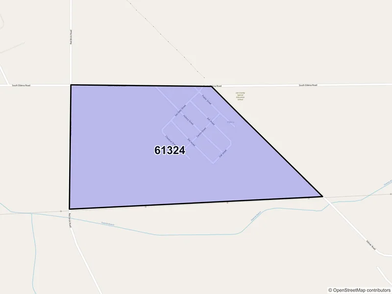 Map of Eldena, Illinois and ZIP codes