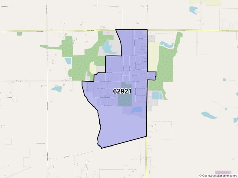 Map of Colp, Illinois and ZIP codes