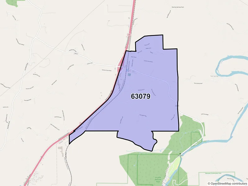 Map of Stanton, Missouri and ZIP codes