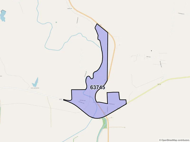 Map of Dutchtown, Missouri and ZIP codes