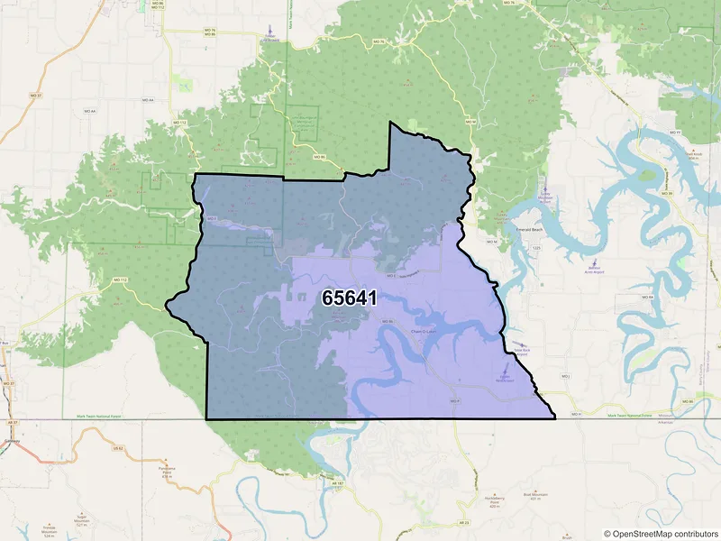 Map of Eagle Rock, Missouri and ZIP codes
