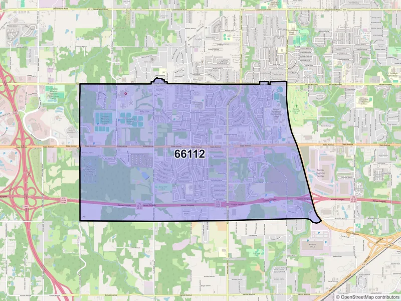 Map of ZIP Code 66112 — Kansas City, KS