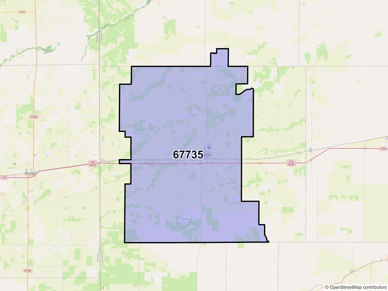 Map of ZIP Code 67735 — Goodland, KS