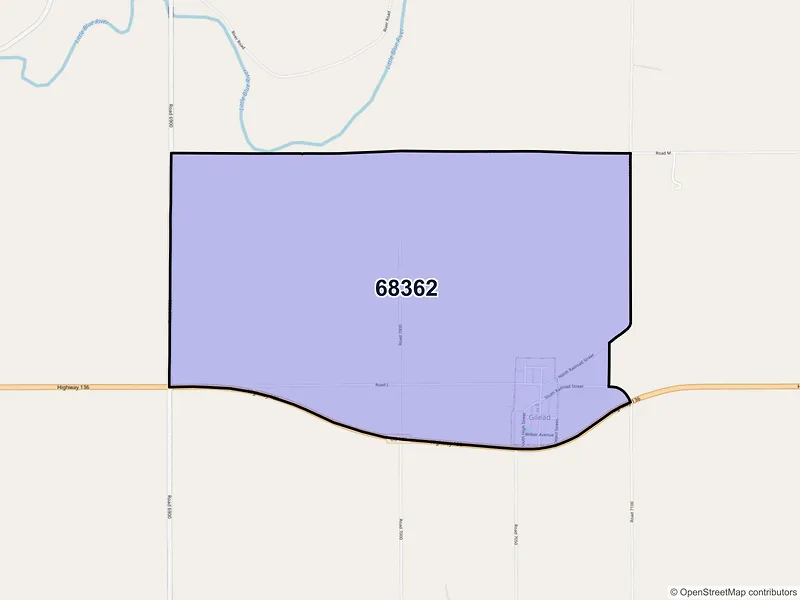 Map of Gilead, Nebraska and ZIP codes