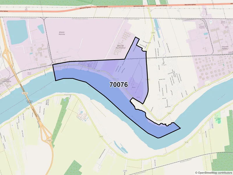 Map of Mount Airy, Louisiana and ZIP codes