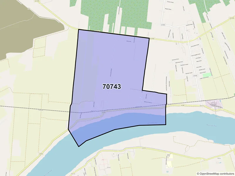 Map of Hester, Louisiana and ZIP codes