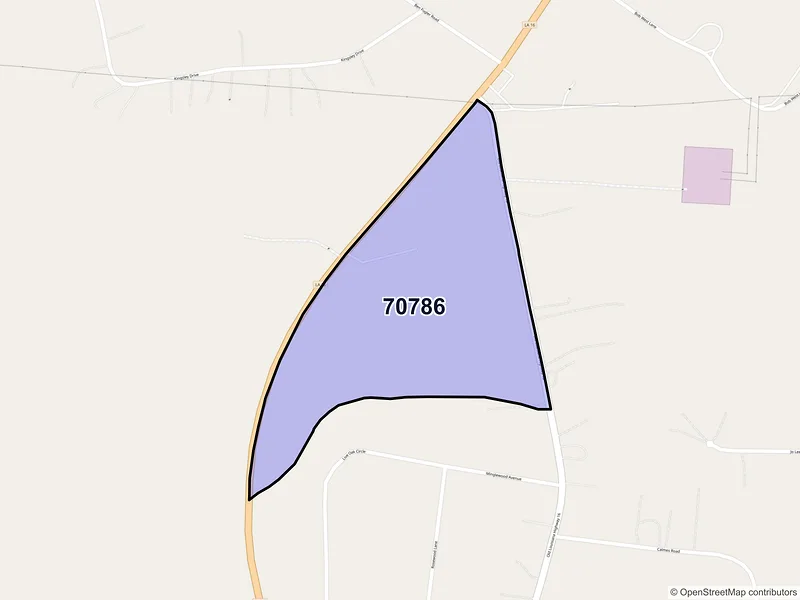 Map of Watson, Louisiana and ZIP codes