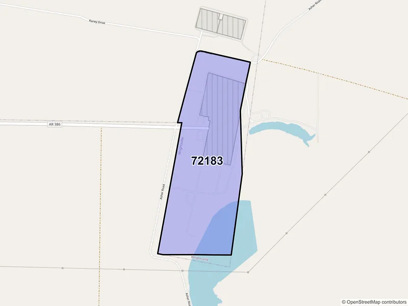 Map of Wrightsville, Arkansas and ZIP codes
