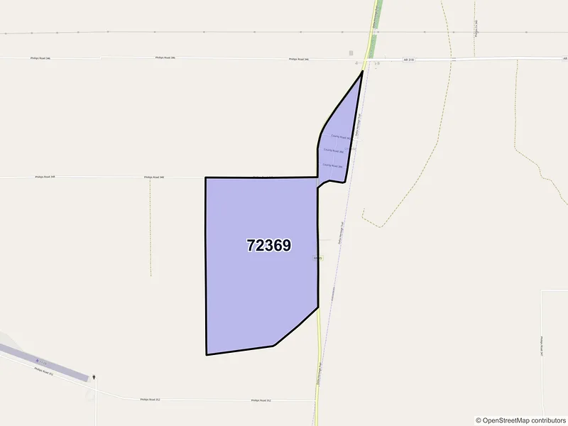 Map of Oneida, Arkansas and ZIP codes
