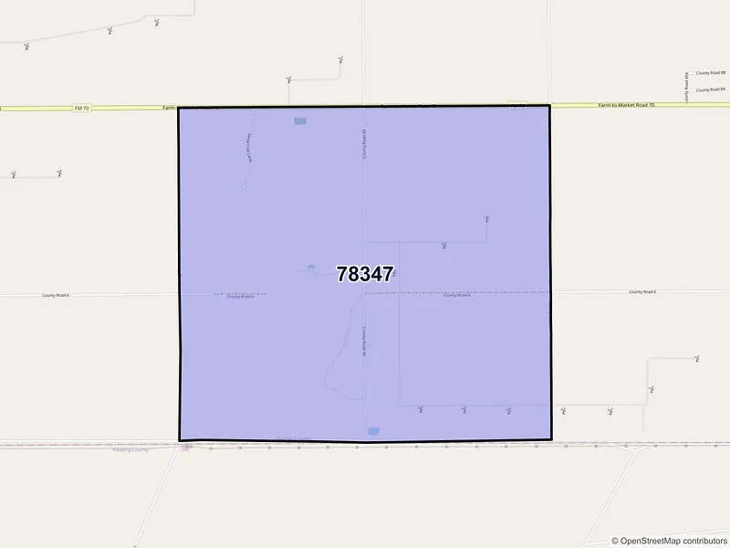 Map of Chapman Ranch, Texas and ZIP codes