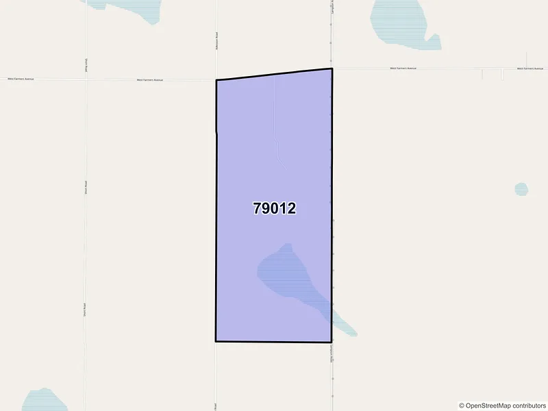 Map of Bushland, Texas and ZIP codes