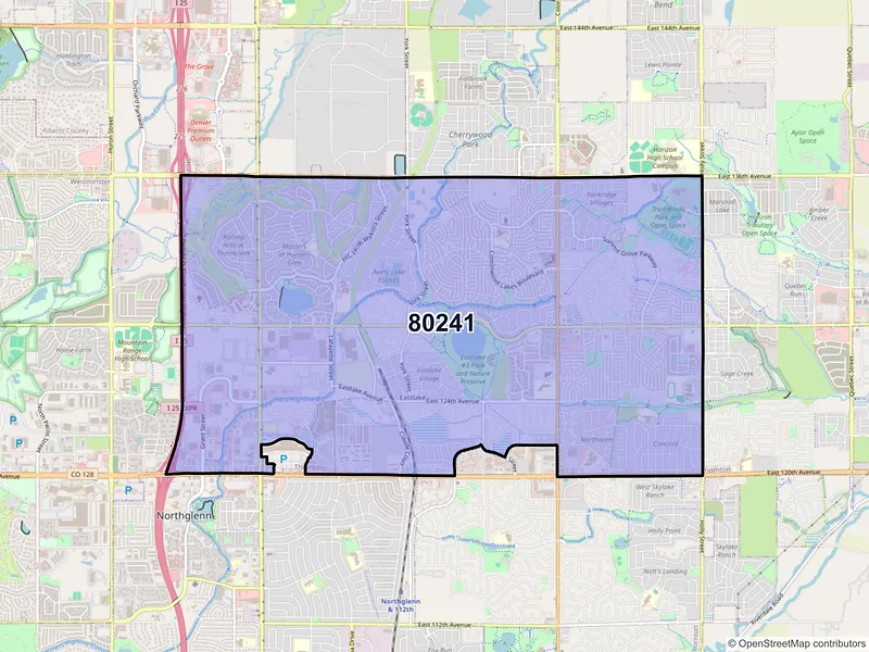 Map of ZIP Code 80241 — Thornton, CO