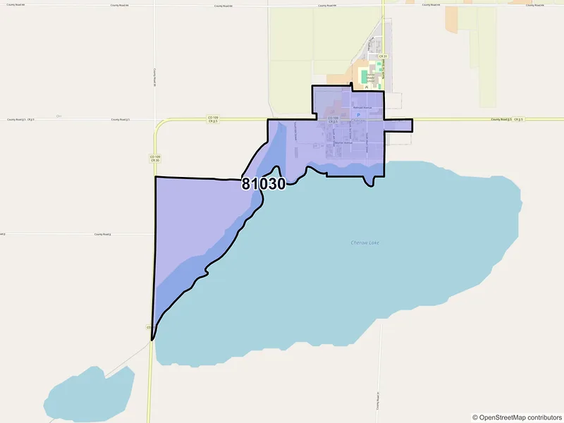 Map of Cheraw, Colorado and ZIP codes