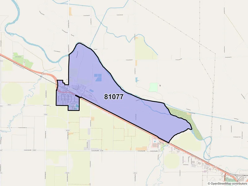 Map of Swink, Colorado and ZIP codes