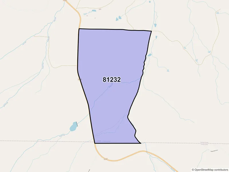 Map of Hillside, Colorado and ZIP codes