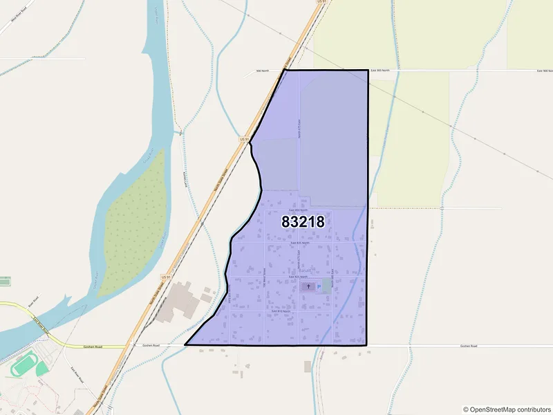 Map of Basalt, Idaho and ZIP codes