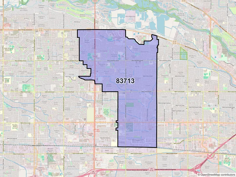 Map of ZIP Code 83713 — Boise, ID