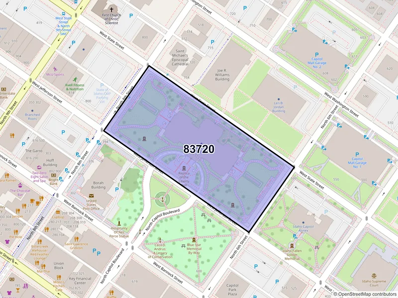 Map of ZIP Code 83720 — Boise, ID