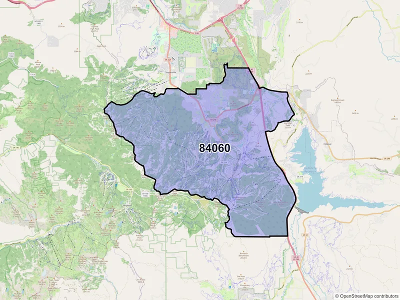 Map of ZIP Code 84060 — Park City, UT
