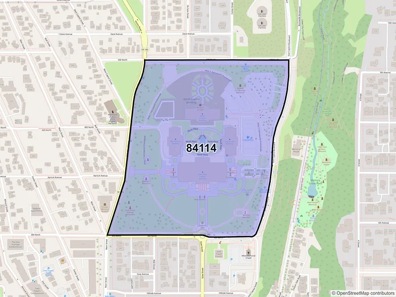 Map of ZIP Code 84114 — Salt Lake City, UT
