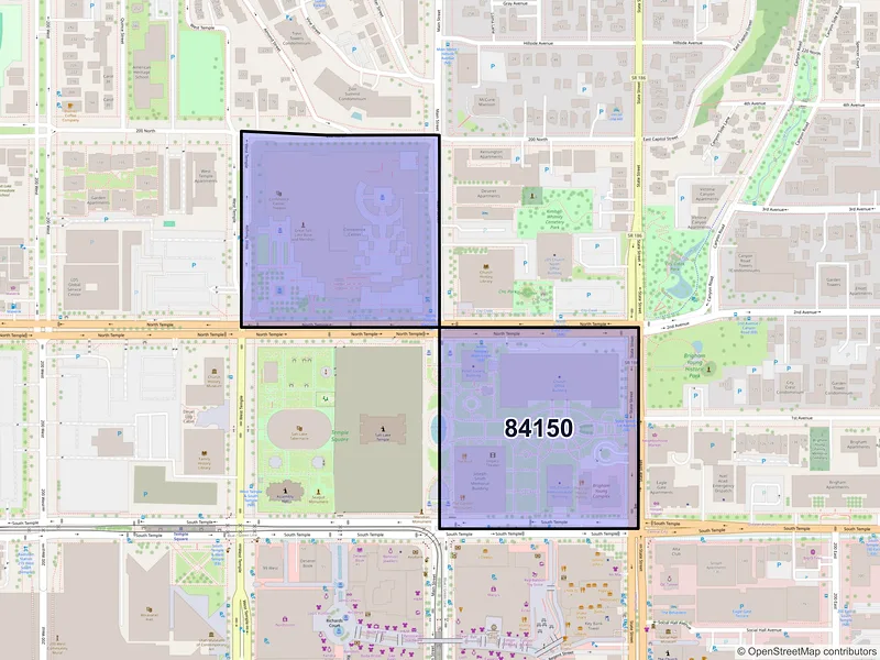 Map of ZIP Code 84150 — Salt Lake City, UT