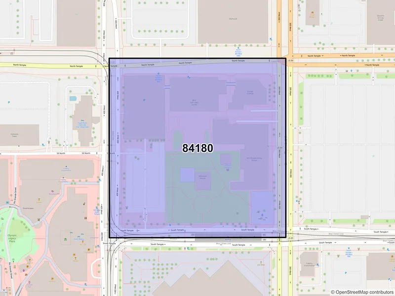 Map of ZIP Code 84180 — Salt Lake City, UT