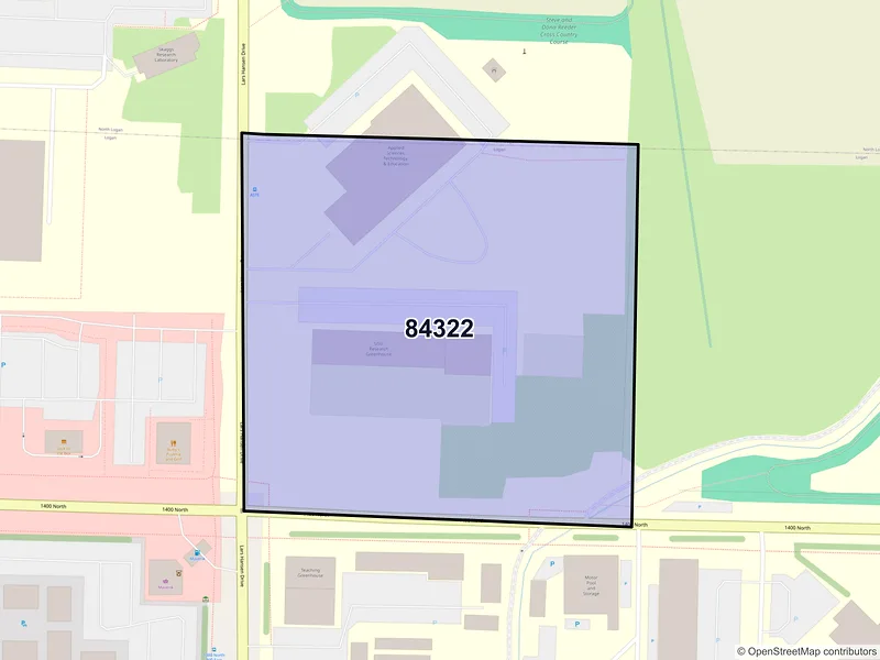 Map of ZIP Code 84322 — Logan, UT