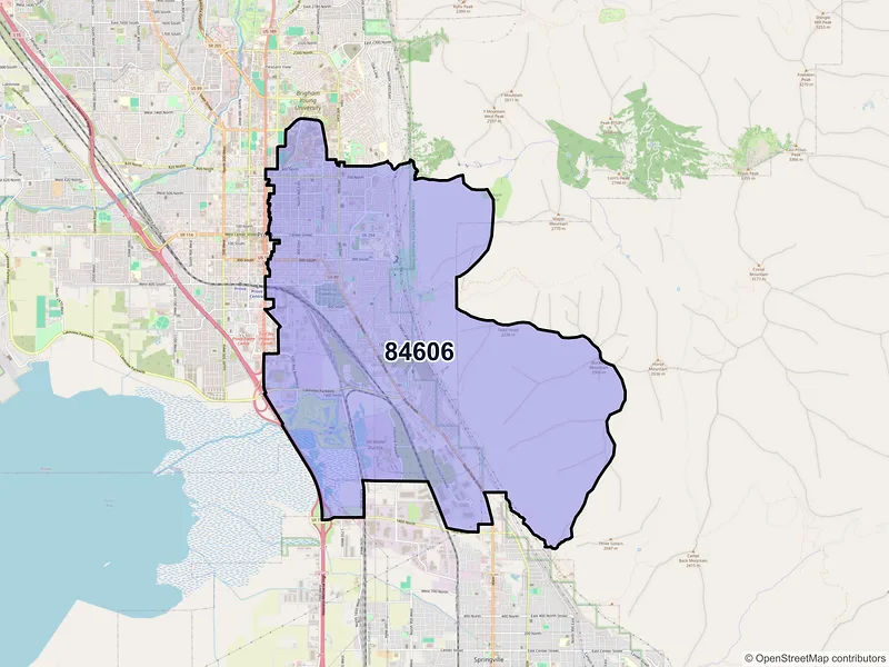 Map of ZIP Code 84606 — Provo, UT