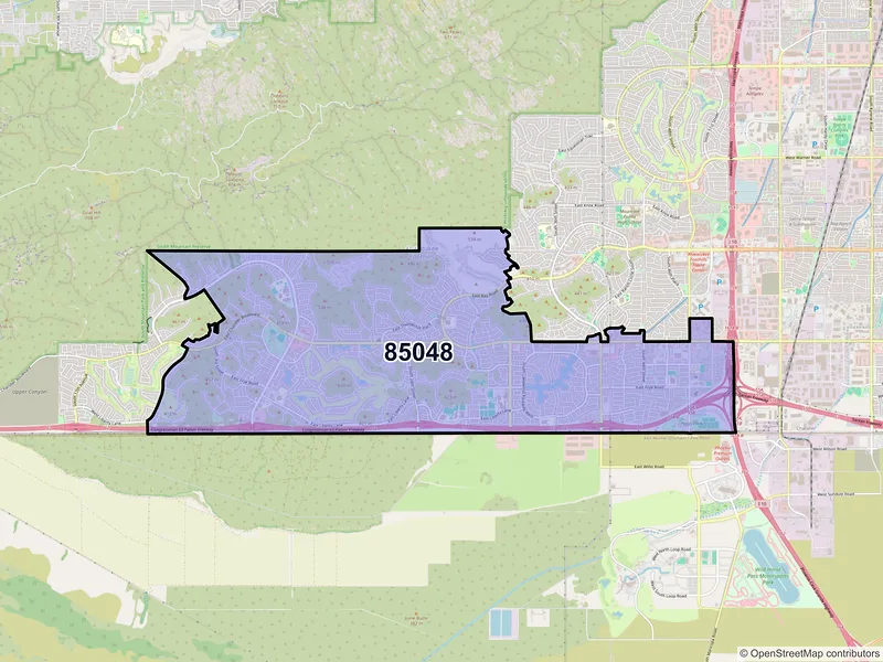 Map of ZIP Code 85048 — Phoenix, AZ