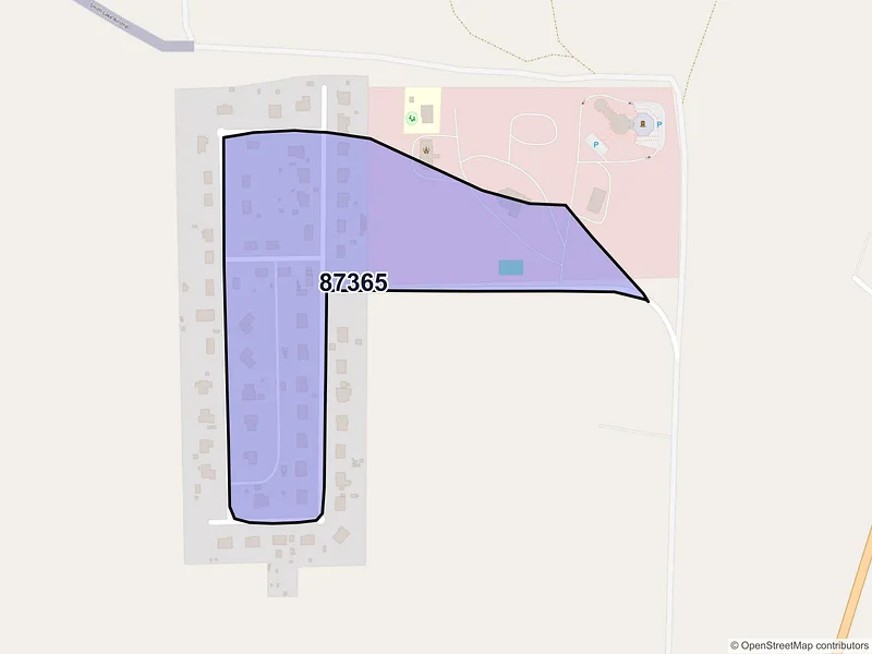 Map of Smith Lake, New Mexico and ZIP codes