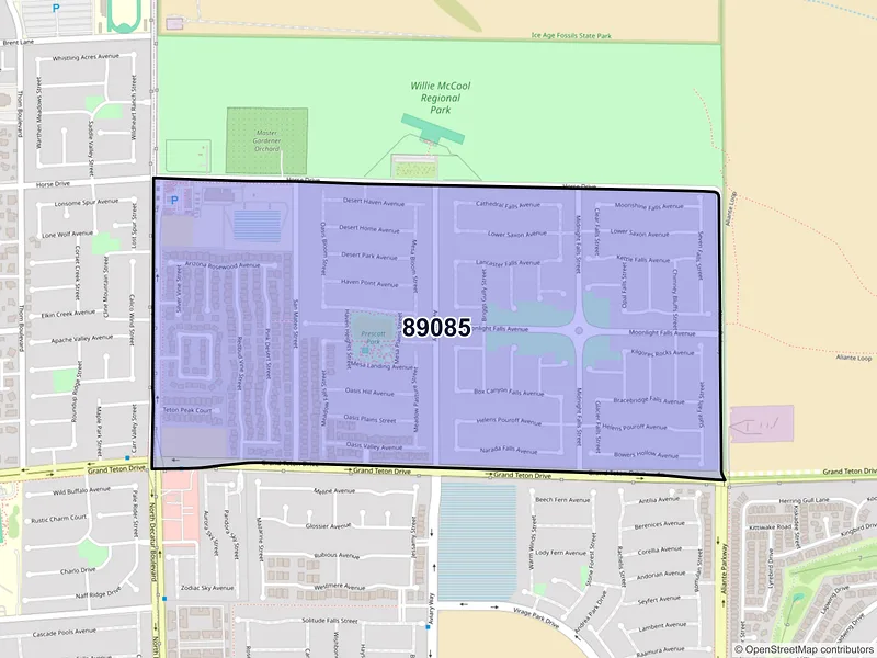 Map of ZIP Code 89085 — North Las Vegas, NV