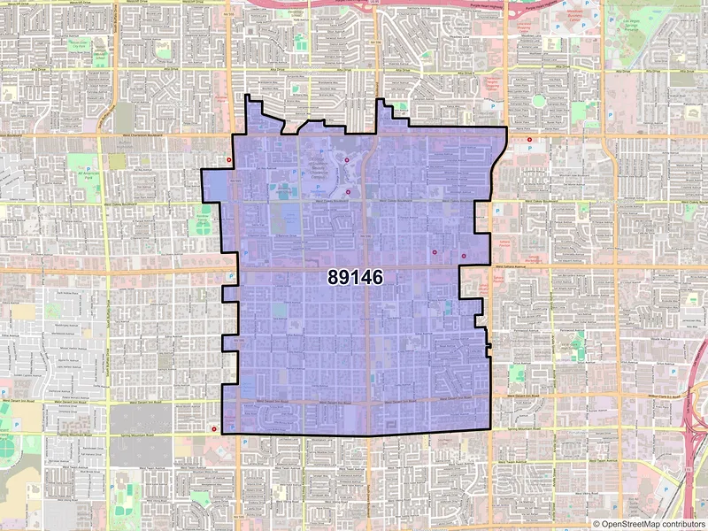 Map of ZIP Code 89146 — Las Vegas, NV