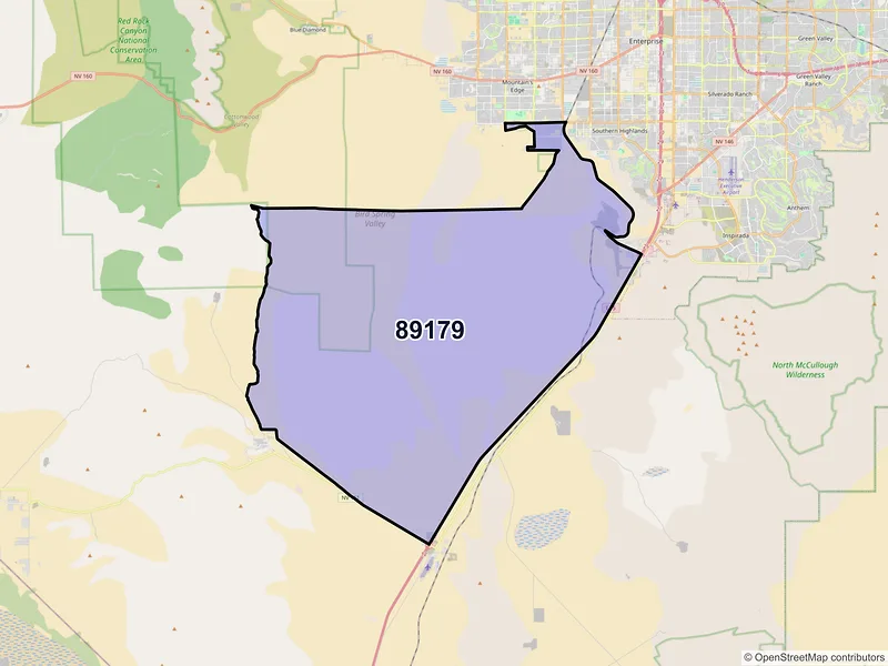 Map of ZIP Code 89179 — Las Vegas, NV