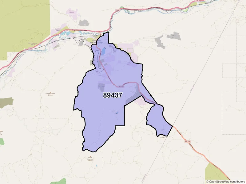 Map of ZIP Code 89437 — Sparks, NV